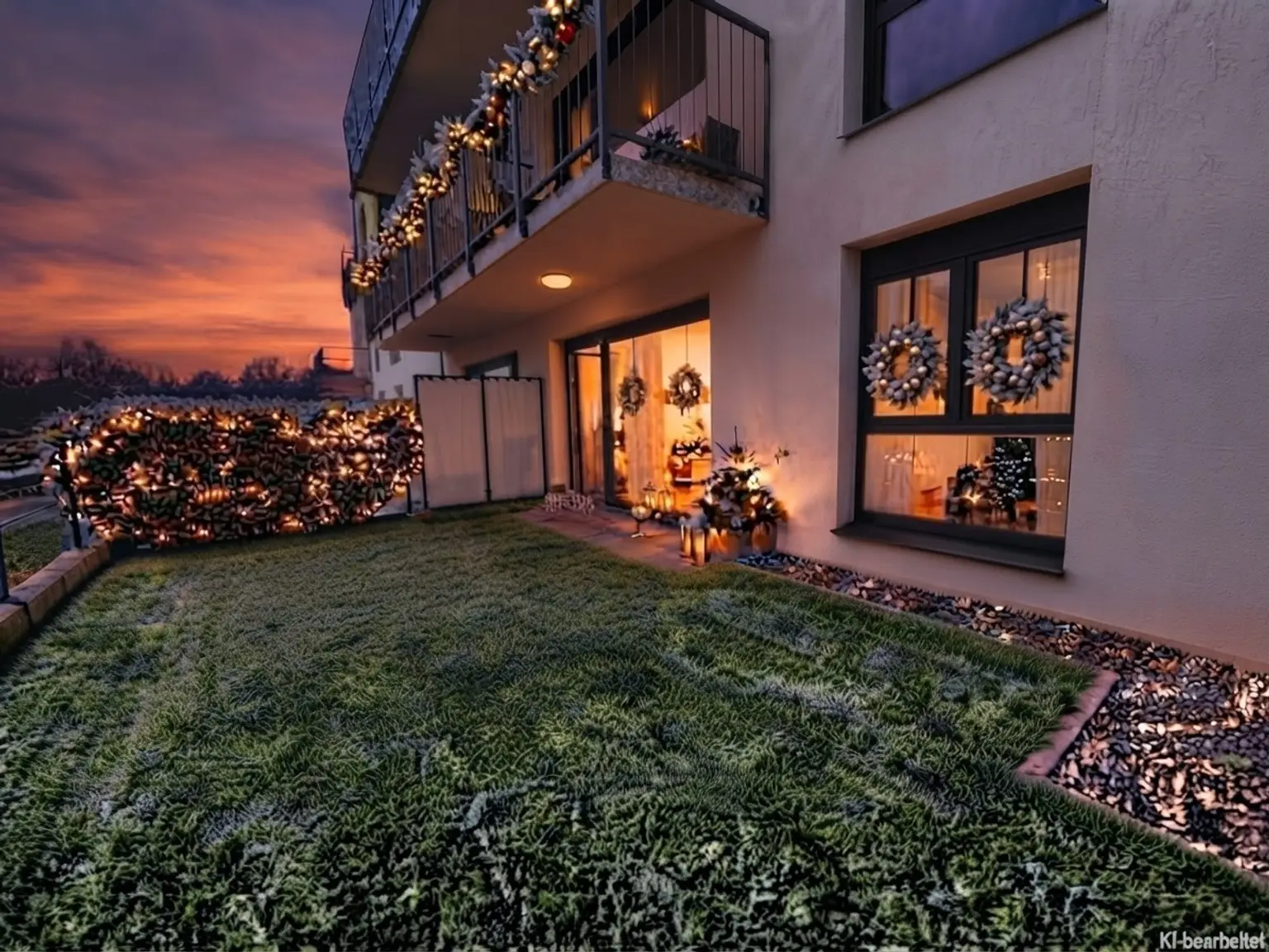 Neubau: Besonders ansprechende 54 m² 2-Zimmerwohnung mit 28 m² Garten