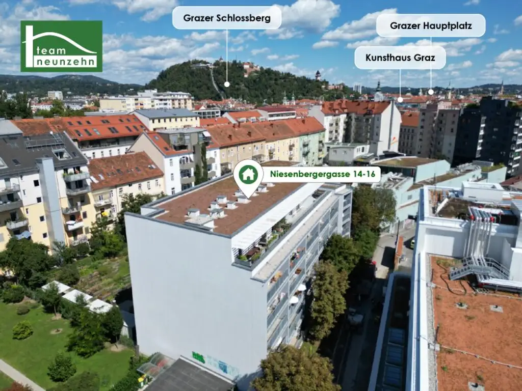 Urban wohnen, grün leben – Niesenbergergasse 14–16, 8020 Graz! - JETZT ZUSCHLAGEN