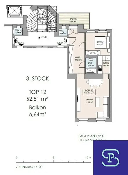 Sonnige 52m² Altbauwohnung mit Balkon Nähe Pilgramgasse - 1050 Wien