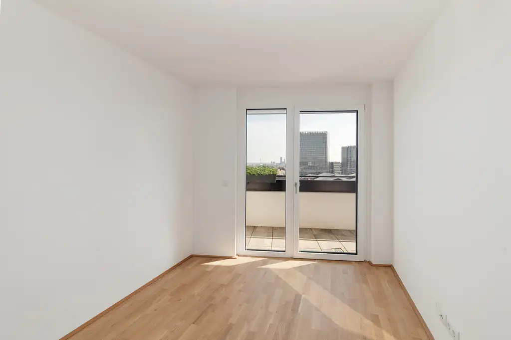 Dachgeschoss-Maisonette mit Garten direkt bei U1 Hauptbahnhof - Neubau Erstbezug + Jahreskarte Öffis