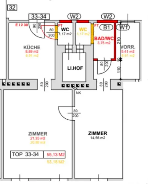 Stilvoller Altbau mit Sanierungspotenzial in Ruhelage – 2-Zimmer-Wohnung in 1200 Wien
