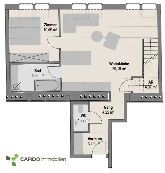 Exklusive Dachgeschosswohnungen mit Außenflächen in einem schönen Altbau