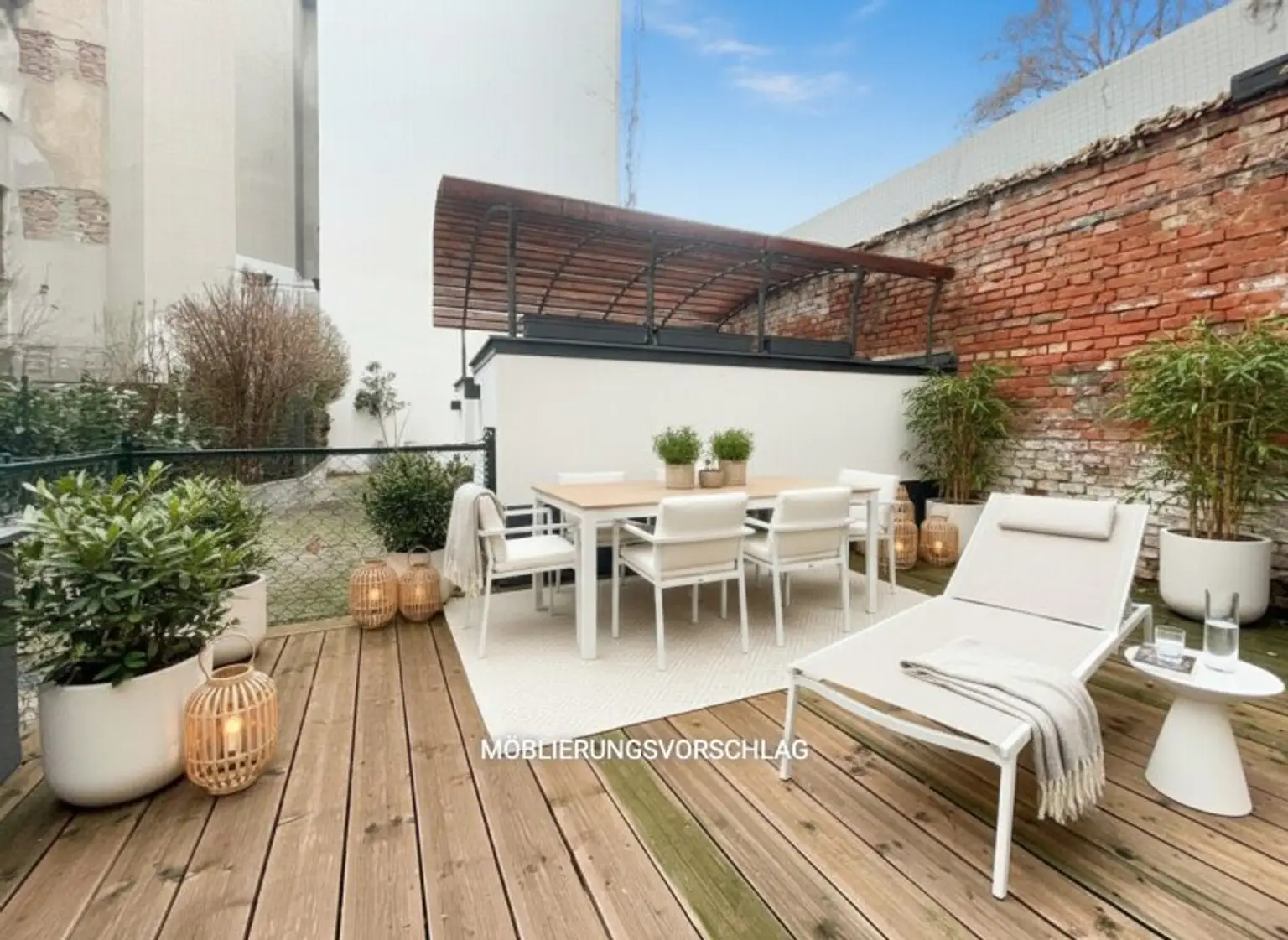 Terrasse - Möblierungsvorschlag