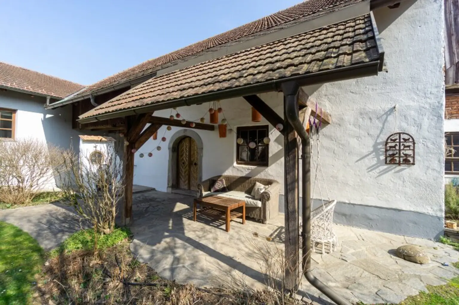 überdachter Terrassenbereich