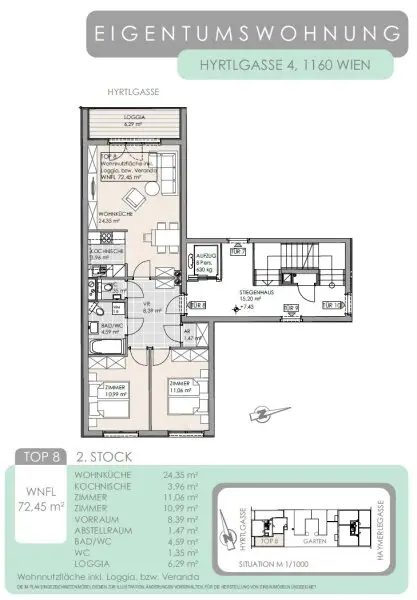 3-Zimmer-Neubau mit Loggia | WG-geeignet | Nähe Schmelz & Lugner City | Stellplatz inkl.