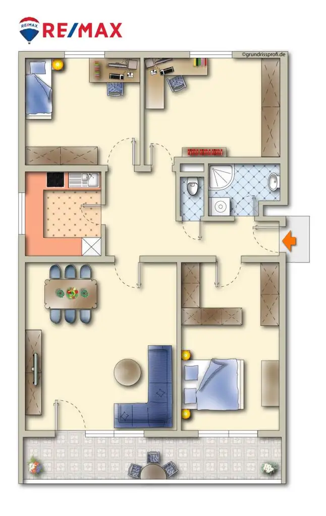 4-Zimmer-Wohnung in absoluter Spitzenlage