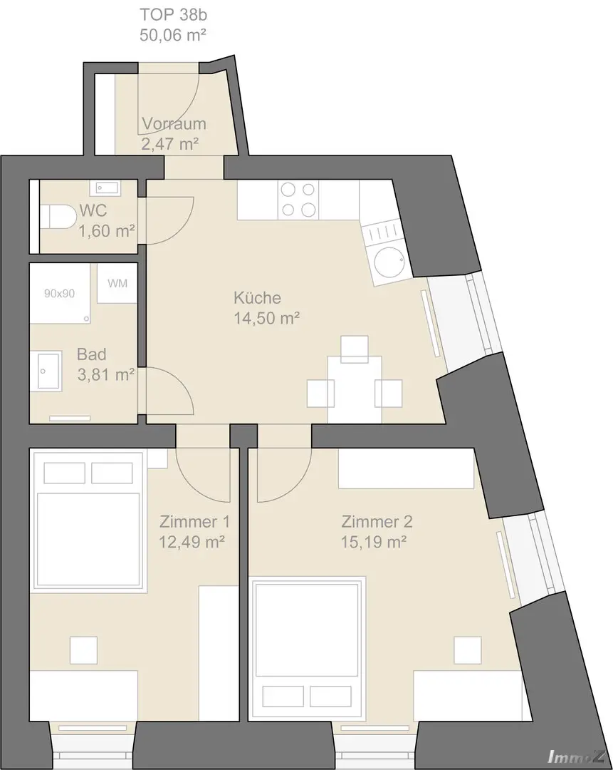 Skizze Grundriss
