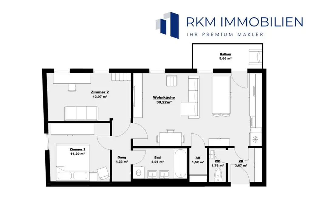 Neuwertige Dachgeschoßwohnung mit Balkon in 1130 Wien – Ihr neues Zuhause!
