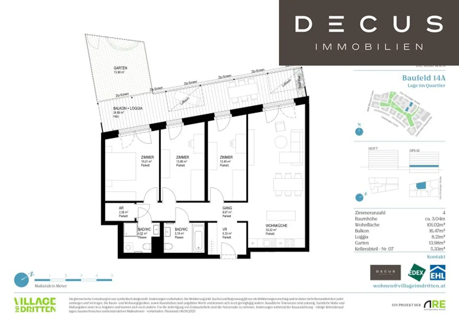 | 4 ZIMMER | NATÜRLICH DRAUSSEN | BF 14A | ANLEGER | VILLAGE IM DRITTEN | FERTIGSTELLUNG 2027