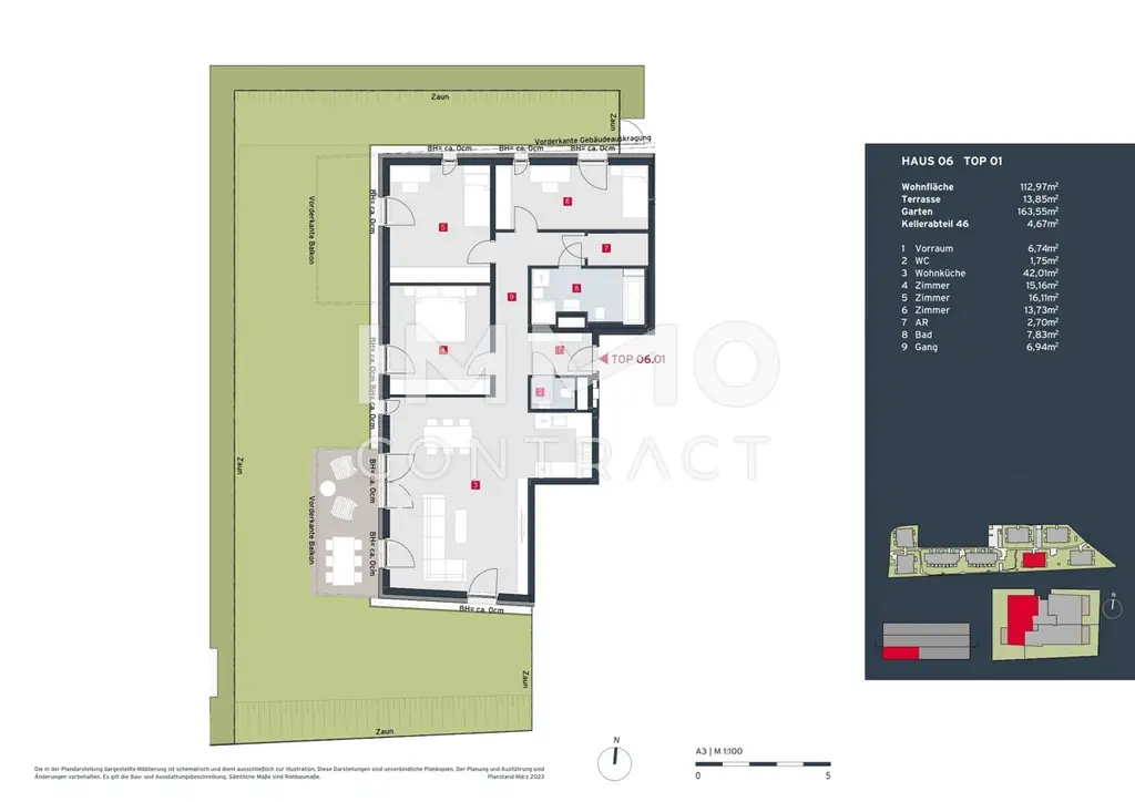 Provisionsfreier Gartentraum in idyllischer Anlage - Exklusive, familienfreundliche 4-Zimmer-Wohnung