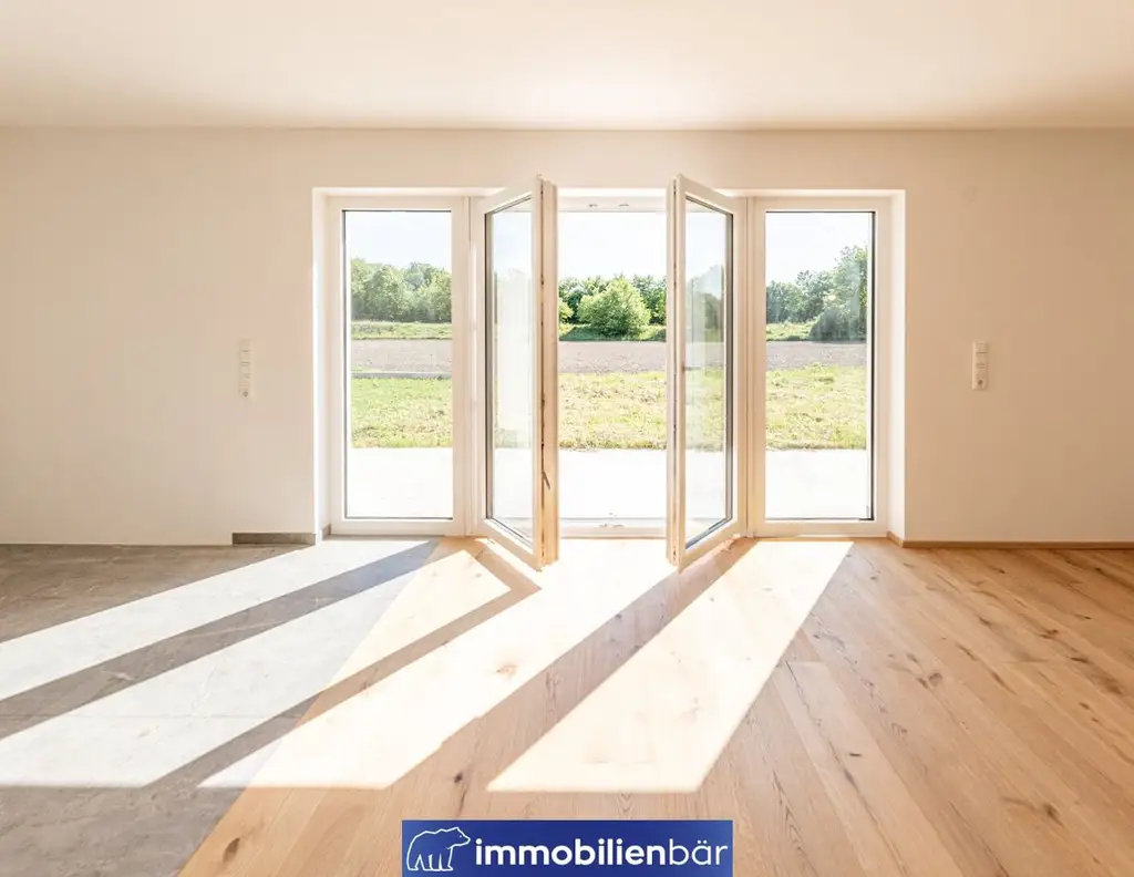 Modernes Doppelhaus Traunauen - Grünblick, Ruhelage und gute Raumaufteilung.