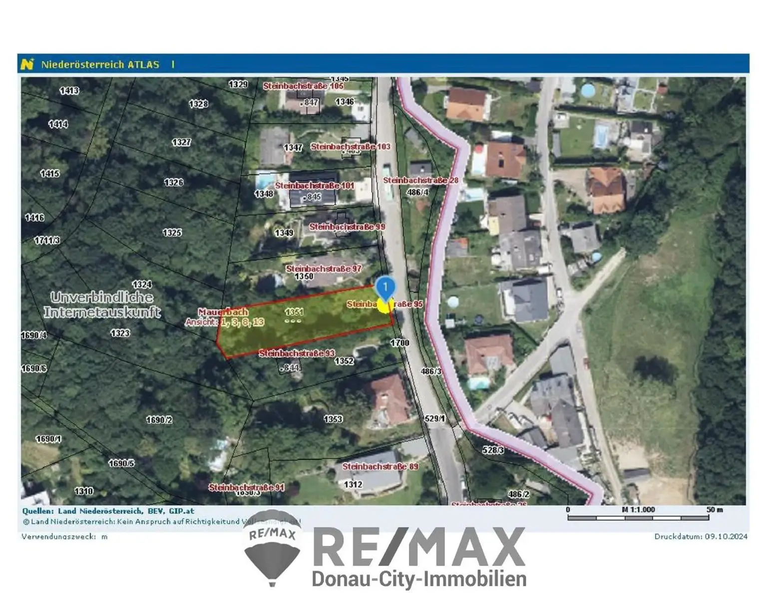 "Rarität - Baugrund in Mauerbach an der Grenze zu Wien"