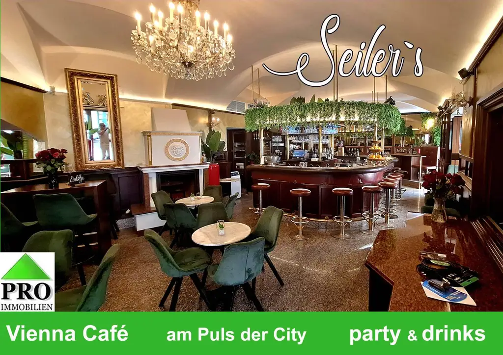 Cafè Bar  am Puls der City, Investablöse, geringe langfristige Hauptmiete