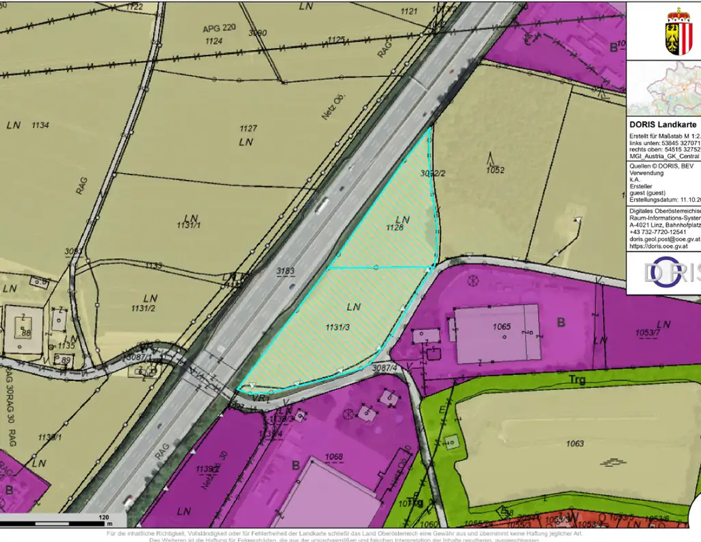 15.500 m² in TOPLAGE auf Baurechtsbasis zu pachten I Autobahnauffahrt A1/ A9 1,5 km entfernt