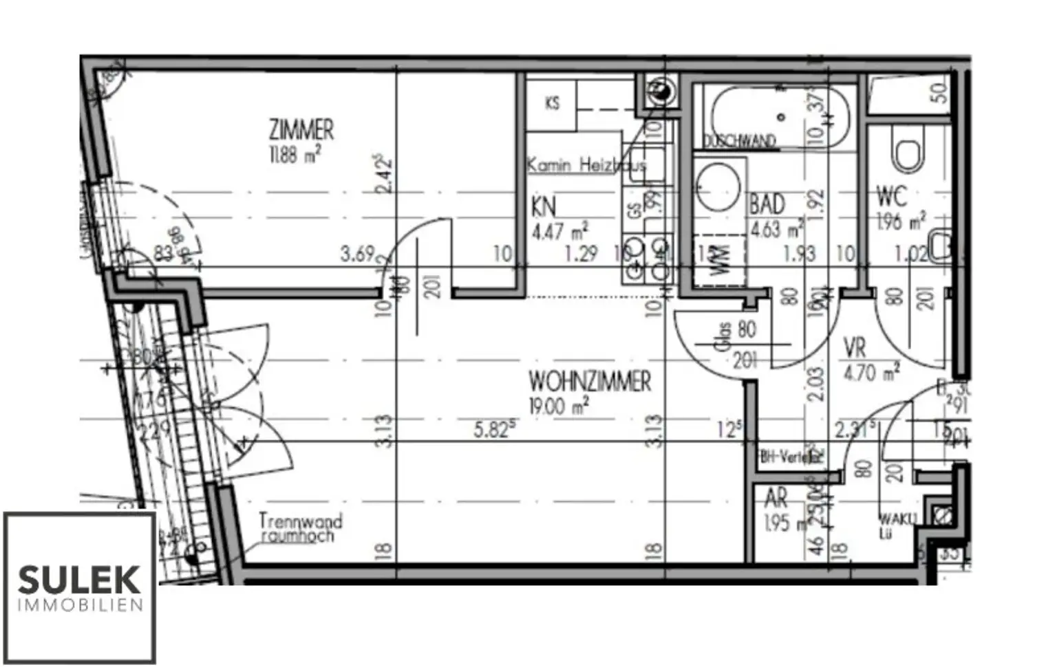 Gut geschnittene 2-Zimmer Wohnung mit Balkon in beliebter Lage // Kaiserstraße 82 // ab März 2026 beziehbar!