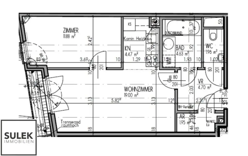 Gut geschnittene 2-Zimmer Wohnung mit Balkon in beliebter Lage // Kaiserstraße 82 // ab März 2026 beziehbar!