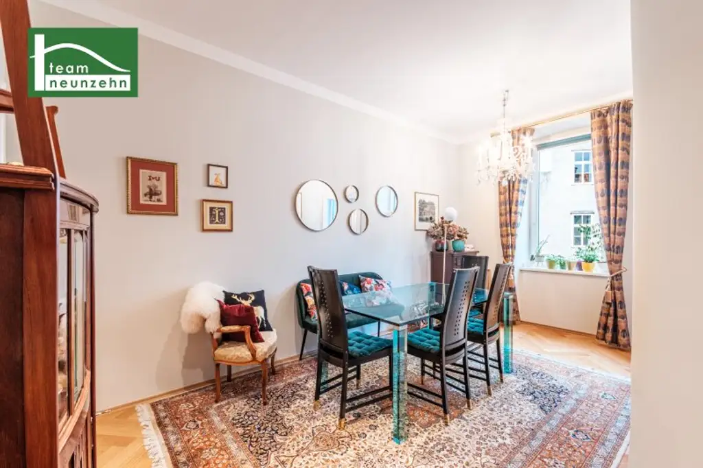 Stilvoll kernsanierte Altbauwohnung beim Servitenviertel mit Design-en-Suite-Badezimmer und Hof-Balkon-Option!