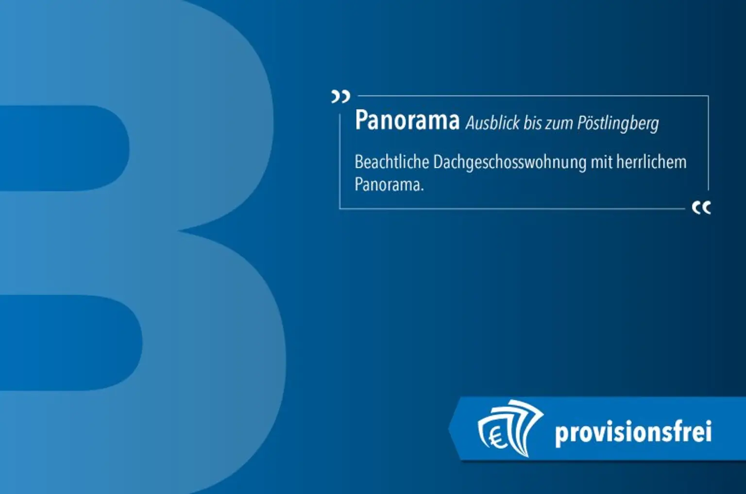 Panorama | Sofortbezug