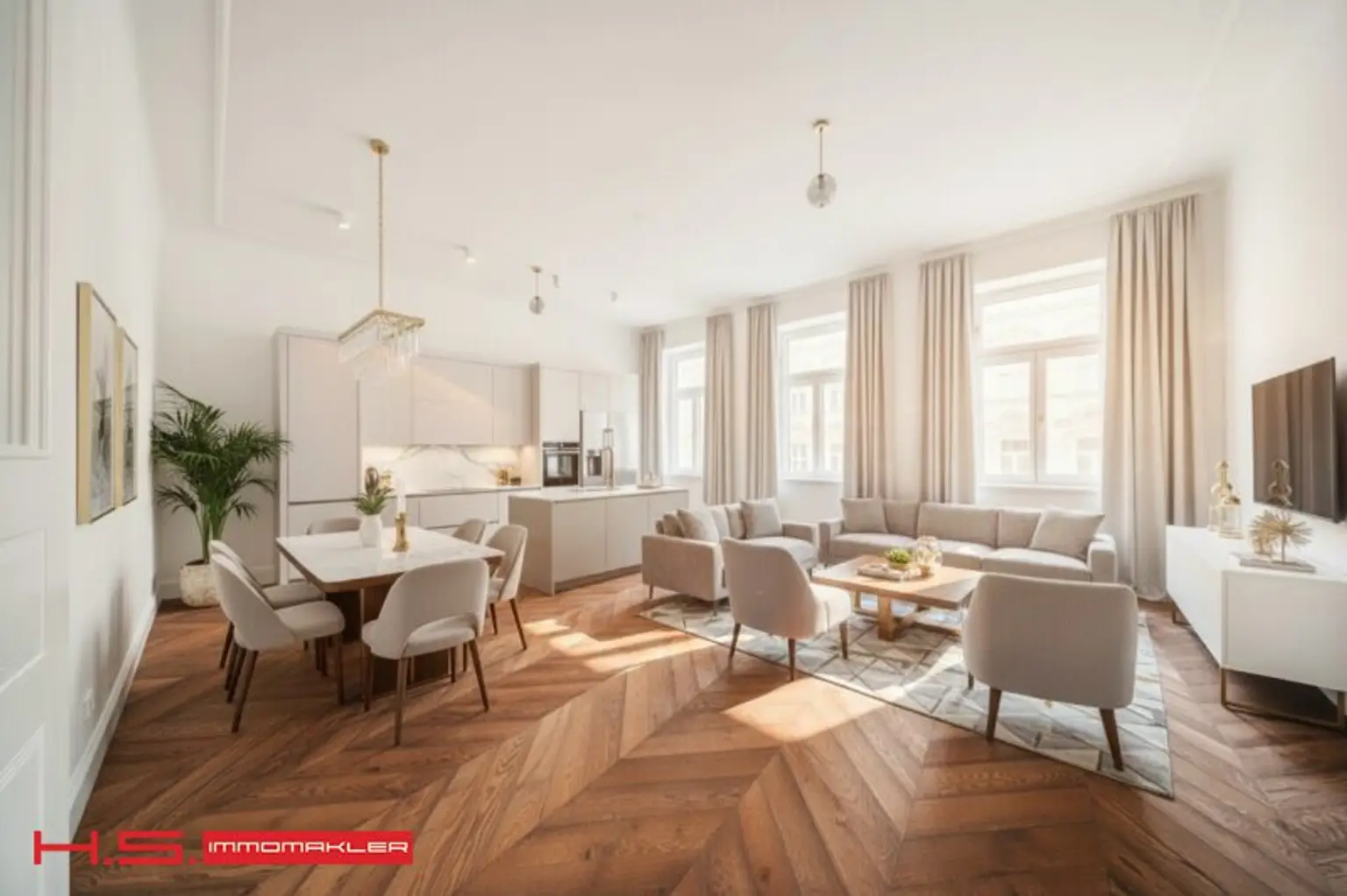 TOPLAGE SERVITENVIERTEL -  NOCH 3 STILERSTBEZÜGE ca. 90m² WFL als SOFORTBEZUG  + 2 ELITÄRE DACHWOHNUNGEN ab 12/2027 - GENERALRENOVIERTES STILHAUS