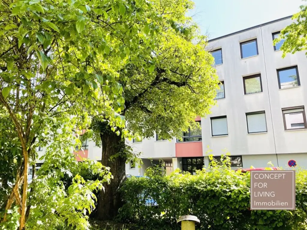 Grünblick. Südseitige 4 Zimmer-Wohnung plus Wintergarten nahe Wörthersee. Keller. Garage. WG-Eignung. Vermietet bis 03/2027.