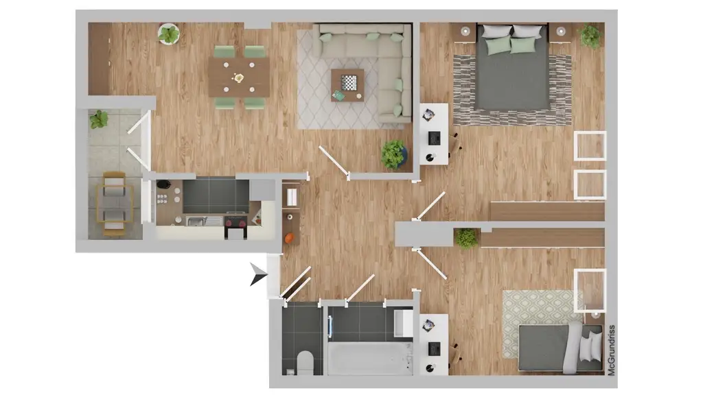 Perfekt für touristische Nutzung - 3-Zimmer Wohnung mit herrlichem Ausblick im Zentrum von St. Michael im Lungau