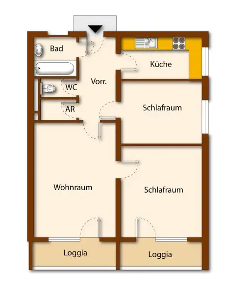 schematischer Grundriss