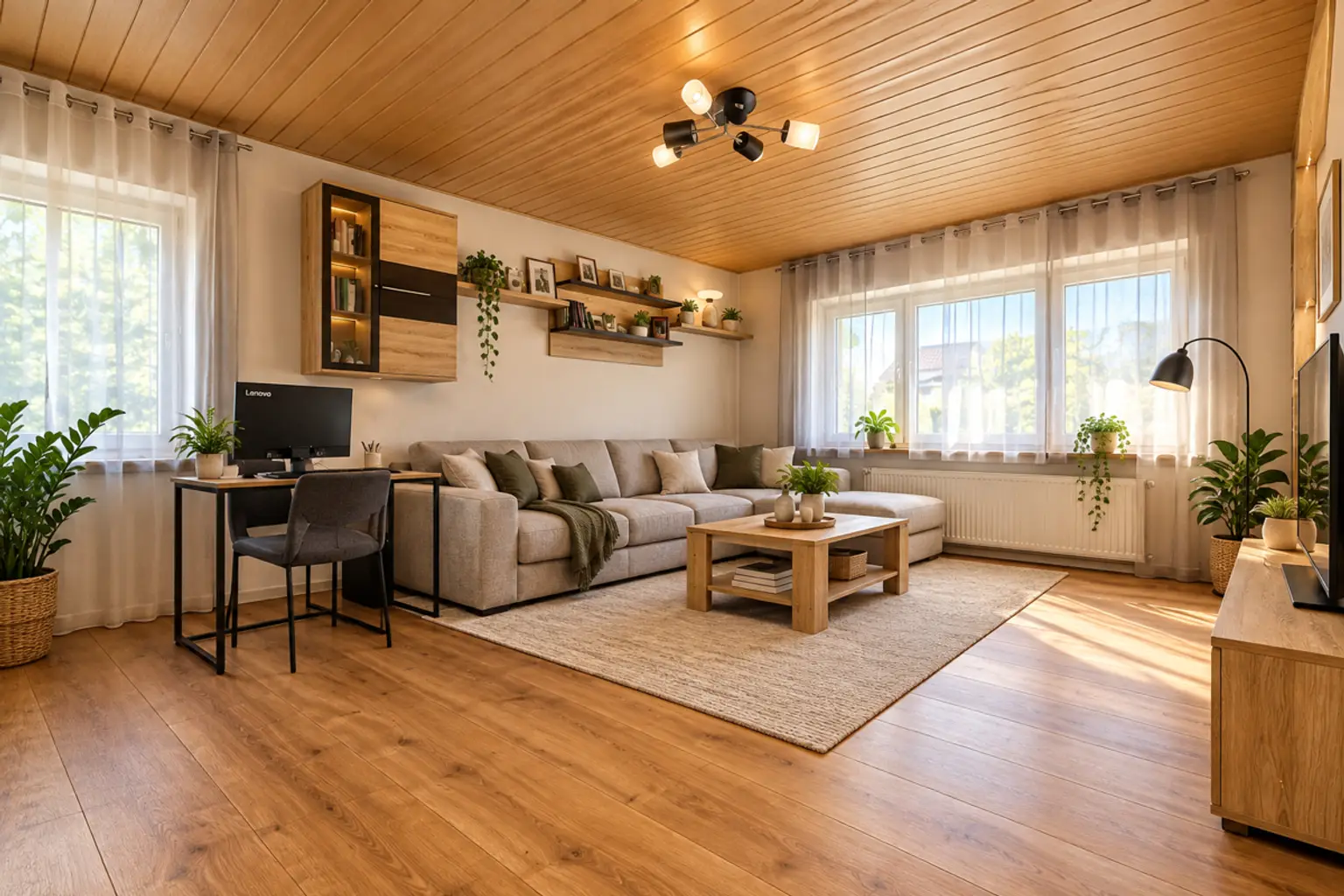 Wohnzimmer KI bearbeitet