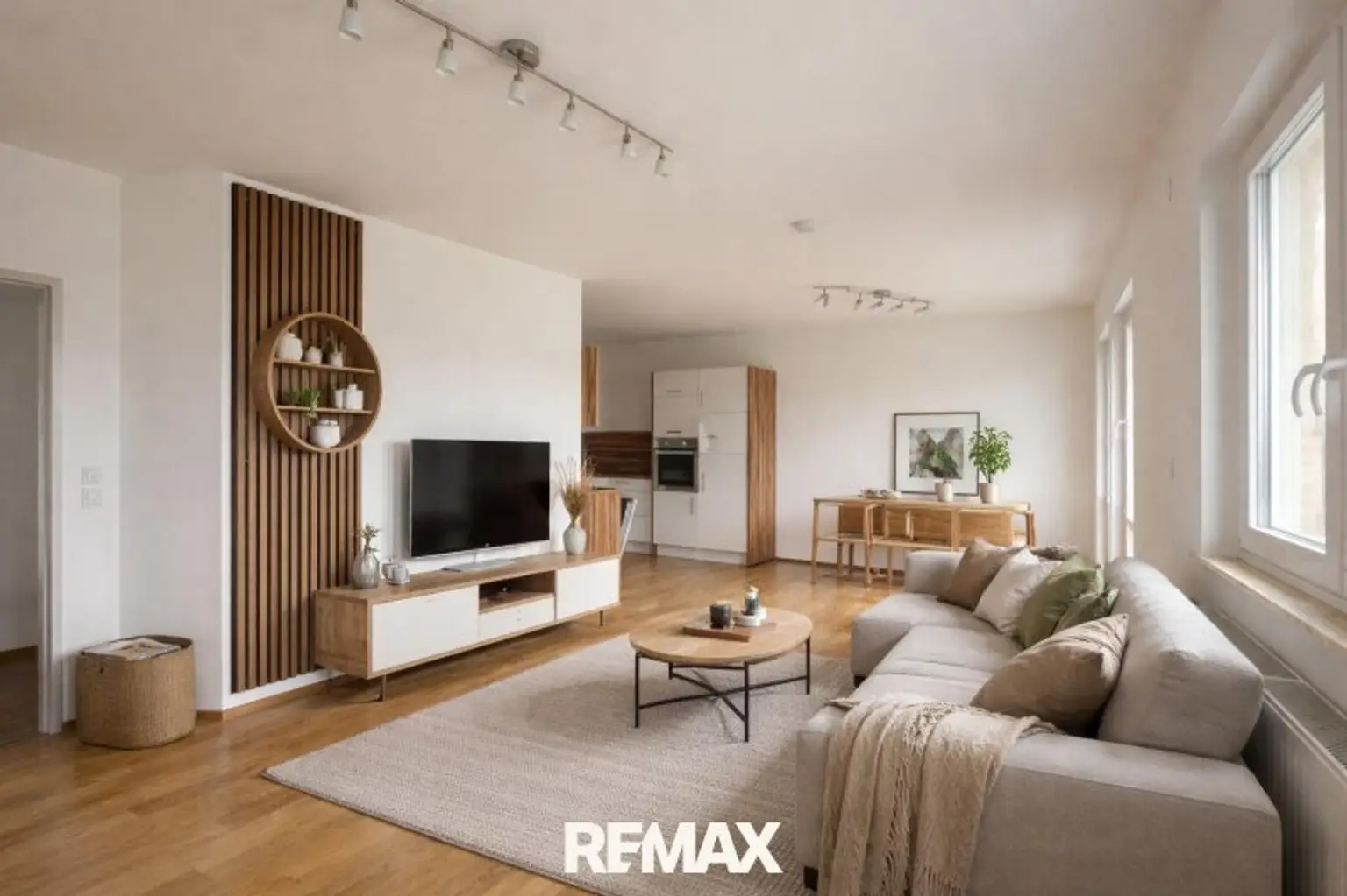 Modernes Wohnzimmer (KI Visualisierung)