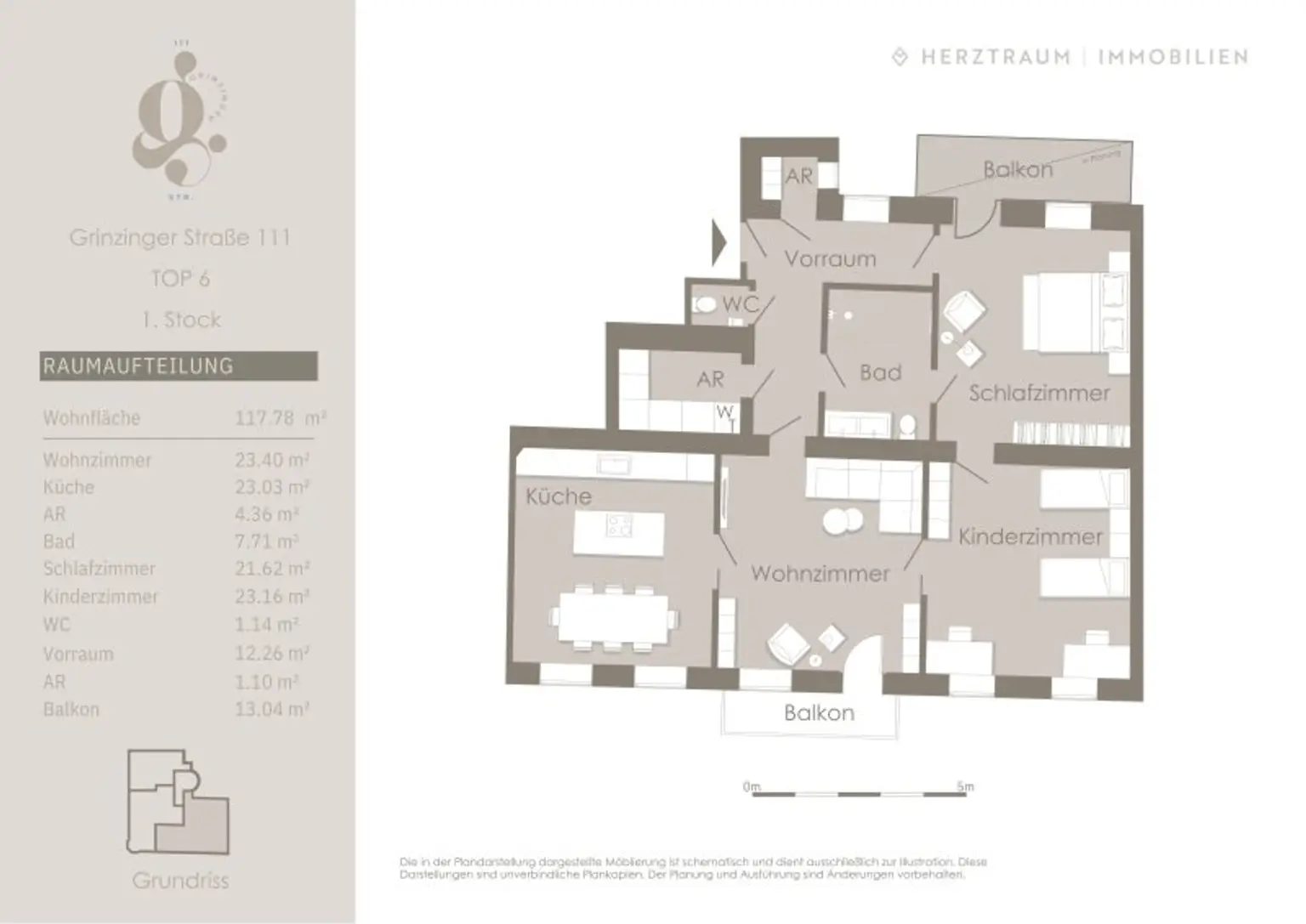 Altbaujuwel mit 117 m² & Balkon – Helle Wohnung mit Weitblick über Wien - PROVISIONSFREI