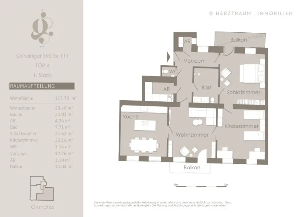 Altbaujuwel mit 117 m² & Balkon – Helle Wohnung mit Weitblick über Wien - PROVISIONSFREI