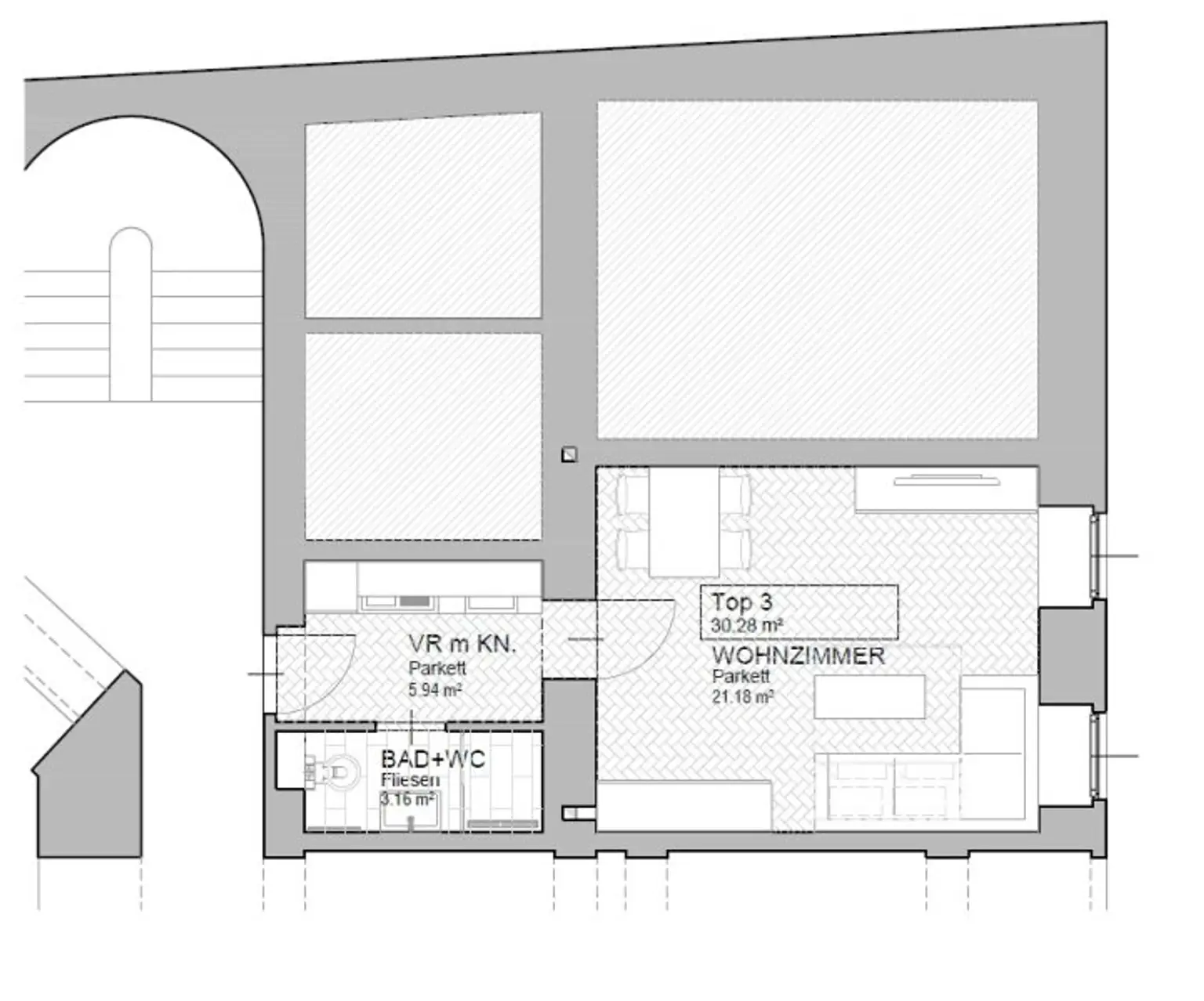 ++NEU++ unsanierte 1-Zimmer-Altbauwohnung