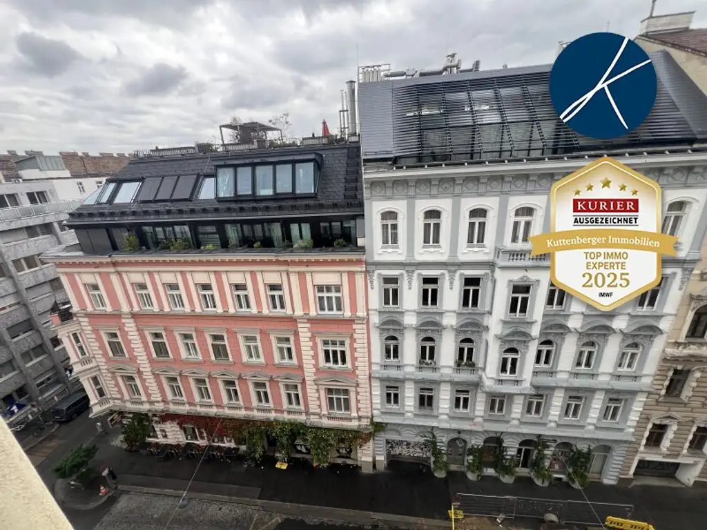 Nähe Stiftskirche (Mariahilfer Straße) U3 : Erstklassiges *Altbau-Juwel mit Balkon*