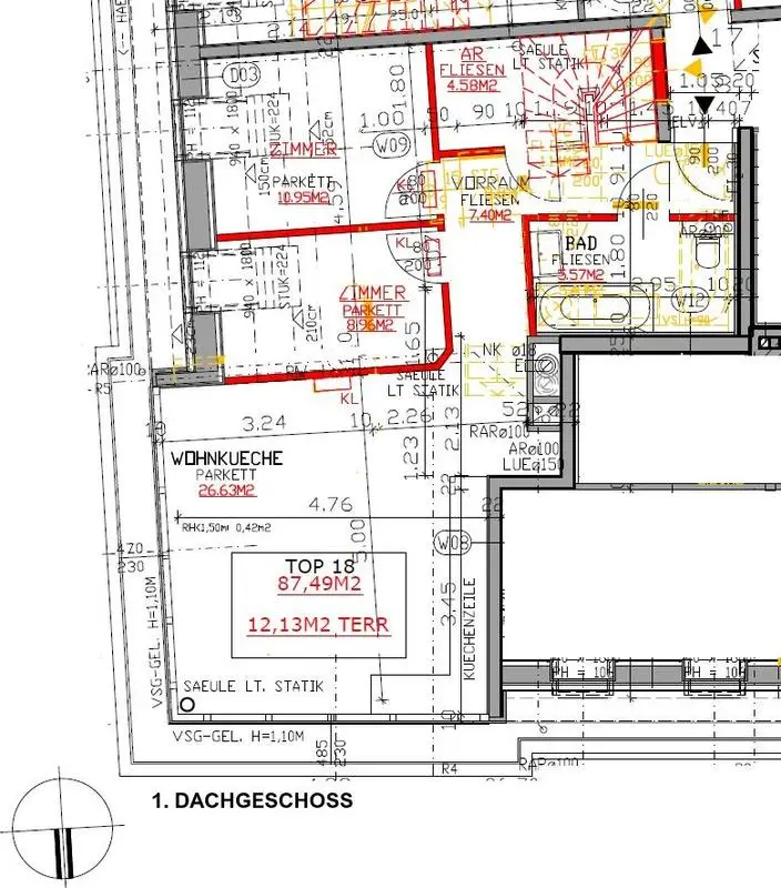 Grundriss 1. Dachgeschoss
