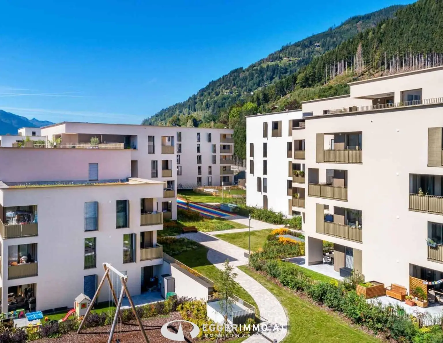 5700 Zell am See / Sonnengarten Limberg; Große Familienwohnung : 92m² Maisonette 4 Zimmer-Wohnung mit Terrasse, Eigengarten, Tiefgarage,
