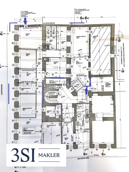 Top gepflegte Büro-/Praxisräume in 1020 Wien – 7 Zimmer, U-Bahn-Nähe