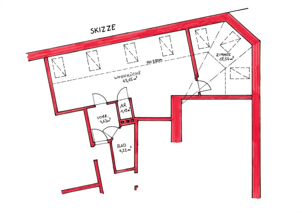Charmante, helle Dachgeschoßwohnung in Toplage nahe Floridsdorfer Spitz