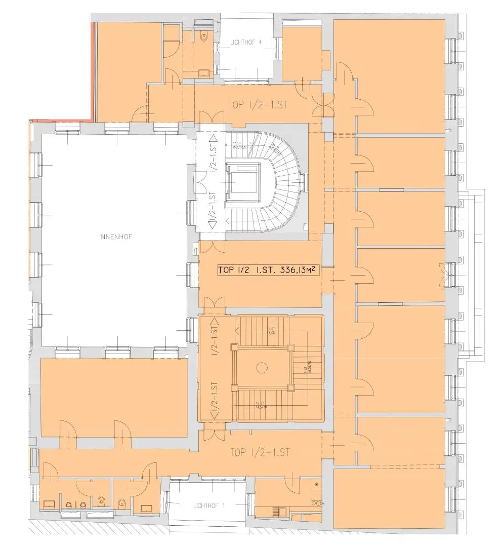 Bürofläche im Palais Schwindgasse – ca. 336 m² im 1. Obergeschoss