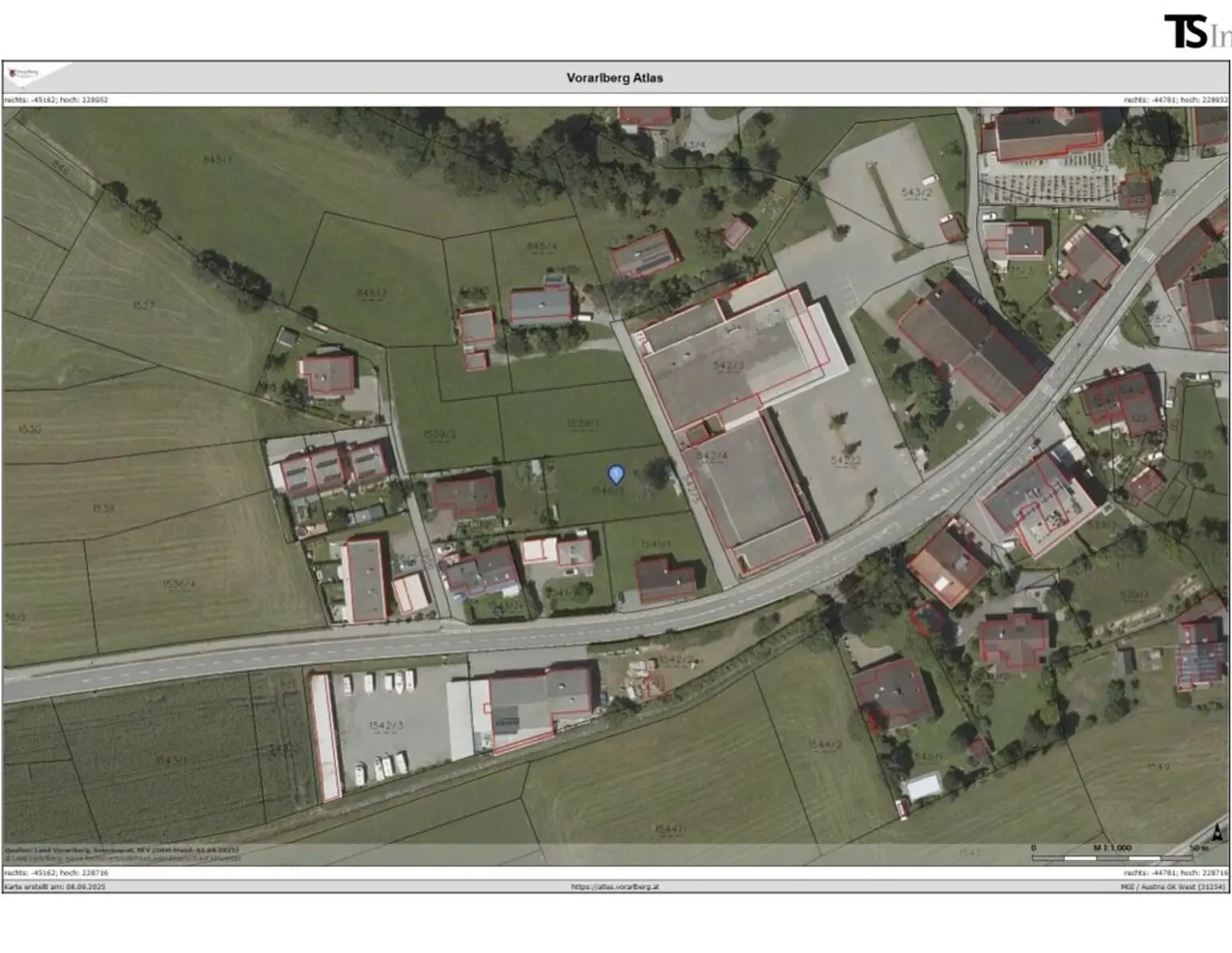 Bludesch: Baugrundstück in Top-Lage - ca. 400 m² bzw. 500 m² (Gesamtgrundfläche 900 m²)