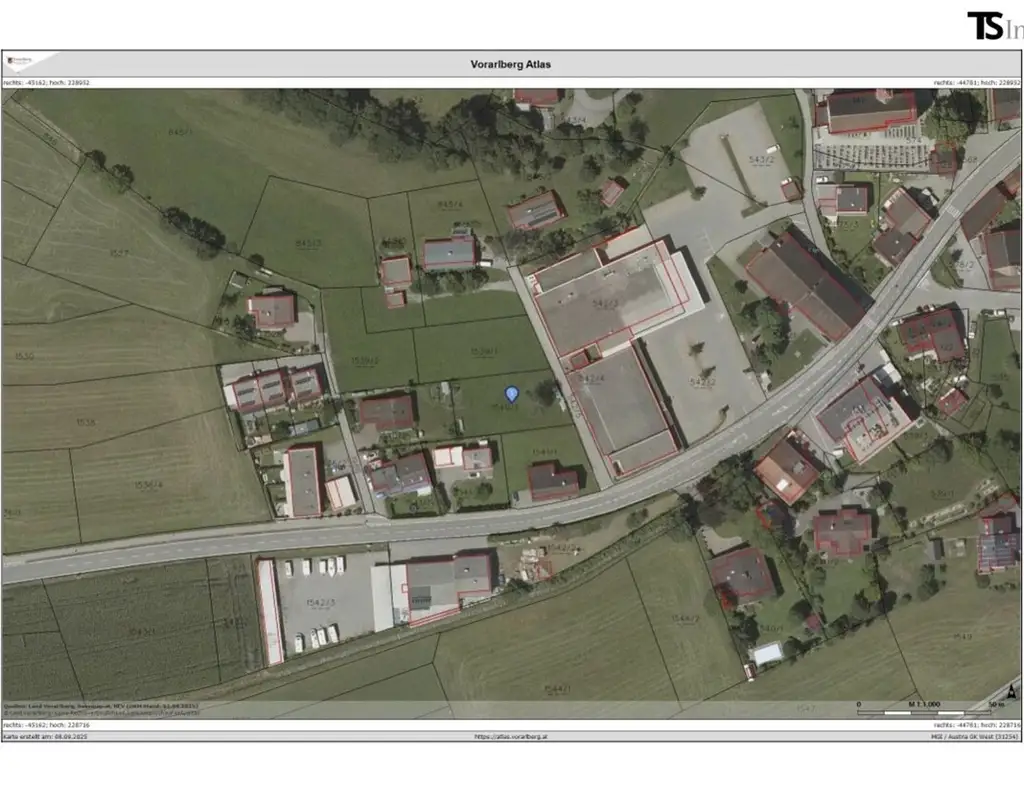 Bludesch: Baugrundstück in Top-Lage - ca. 400 m² bzw. 500 m² (Gesamtgrundfläche 900 m²)