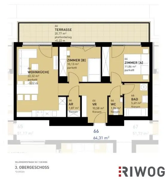 || Erstbezug ||Schöne 3-Zimmer Wohnung mit Terrasse & Eigengarten im Erdgeschoss || Nähe der Inneren Stadt ||
