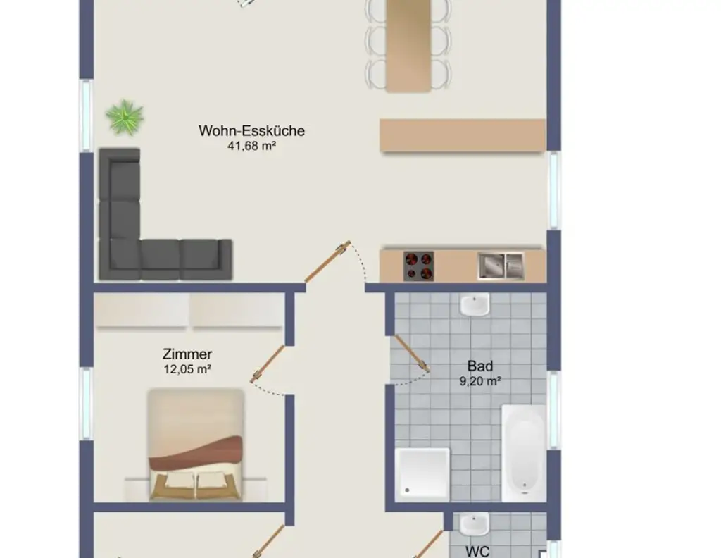 Wohnungspaket mit 3 Anlegerwohnungen in einem Zinshaus im Zentrum von Frohnleiten