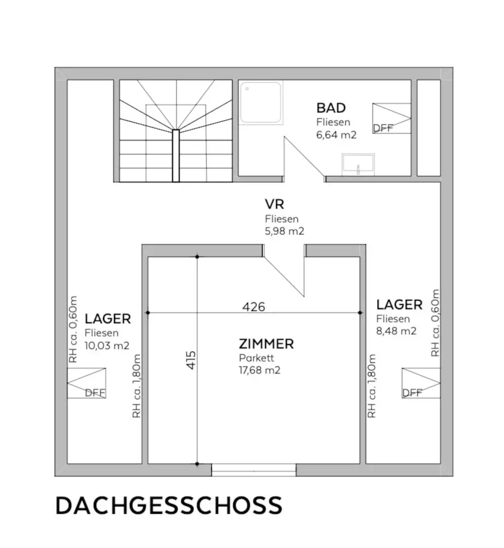 Grundriss - Dachgeschoss