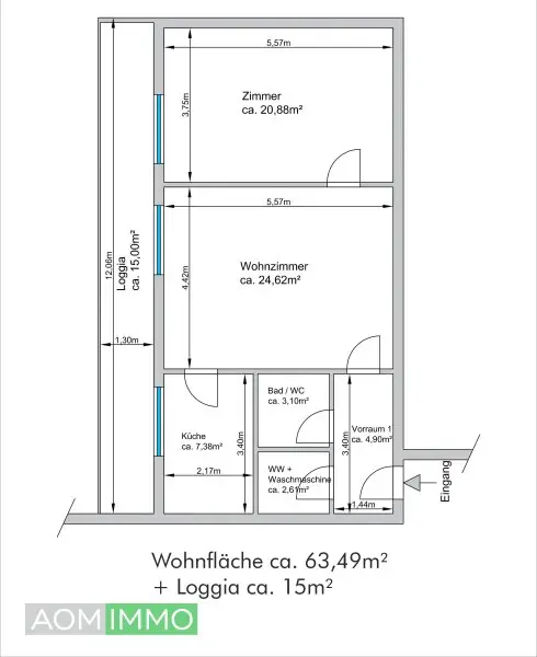 2-Zimmer-Etagenwohnung in guter Lage!