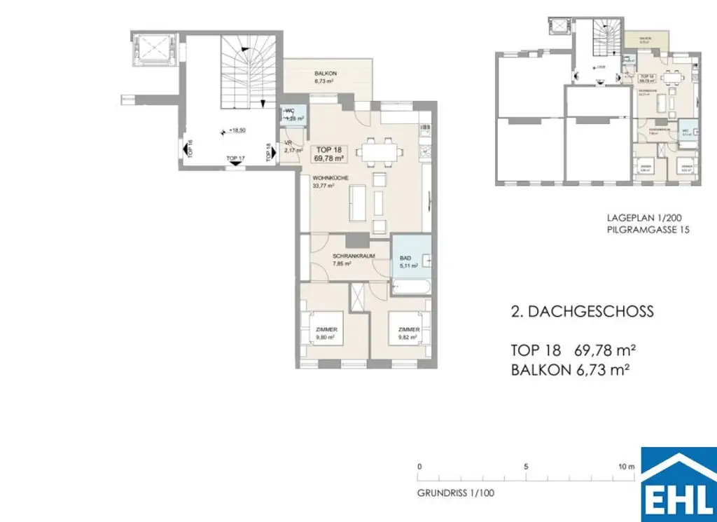 Befristet vermietet: Top 3 Zimmerwohnung in unmittelbarer Nähe zum Wiener Naschmarkt