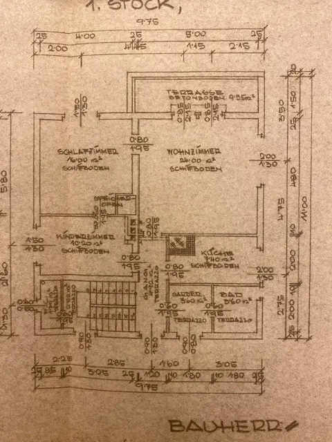 Grundriss 1.OG 1954