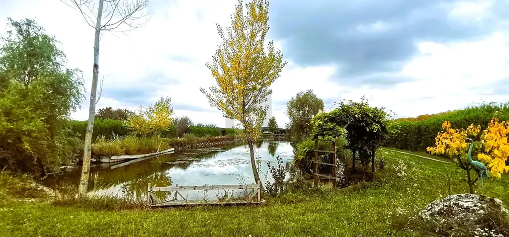 ENTSPANNUNG PUR - FISCHTEICH MIT HÜTTE UND STREUOBSTWIESE