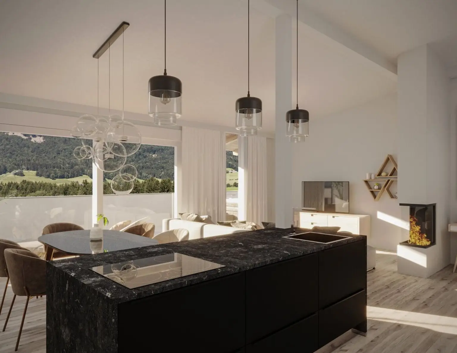 Traumhafte 3 Zimmer Dachgeschoss Wohnung mit XL Balkon in Mondsee