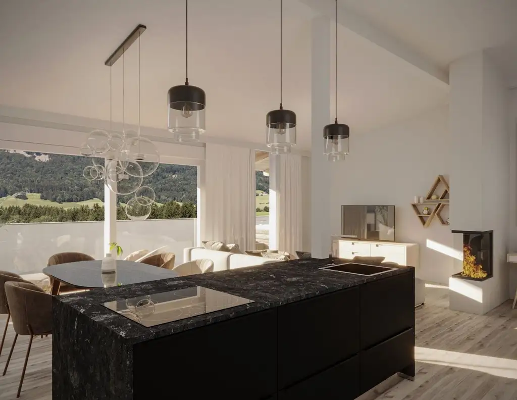 Traumhafte 3 Zimmer Dachgeschoss Wohnung mit XL Balkon in Mondsee
