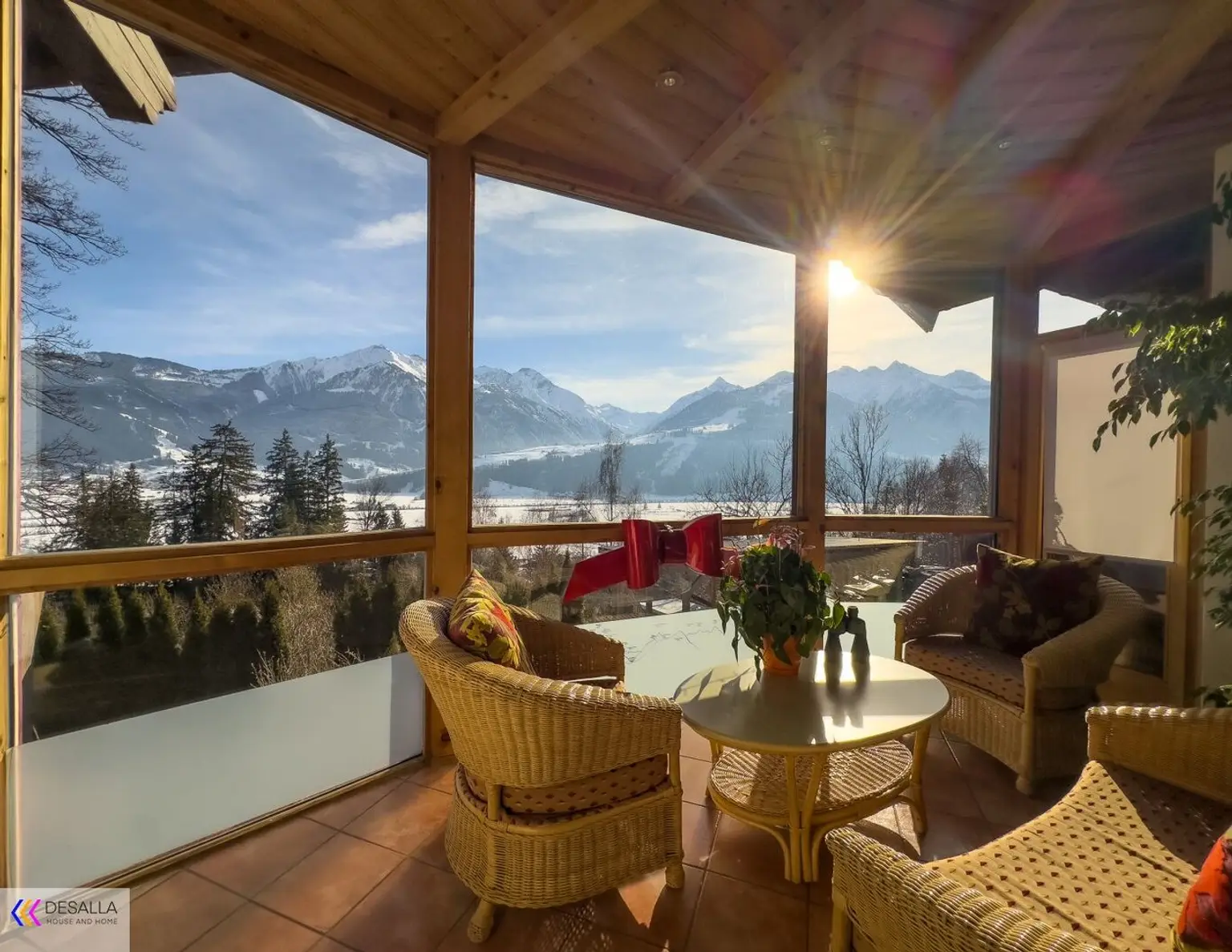 Panoramablick auf das Kitzsteinhorn - Apartmenthaus in Piesendorf