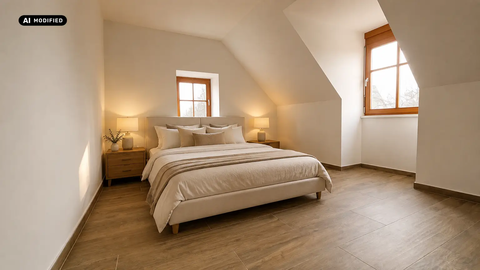 KI-bearbeitet – Schlafzimmer